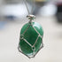 Crystal Stone Holder Necklaces - Crystal Cage Necklace, 1PCS Necklace and 6PCS Crystal Stones, Stainless Steel Fashion Pendant Necklace Jewelry, G...