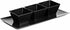 Lillian Tablesettings Plastic 8 oz | Black Rectangles Servingware | Pack of 20 Party Bowls, 3.5 x 3.5 x 7.5 inches...