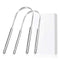 Tongue Cleaner Tongue Scraper - Stainless Steel Tongue Brush Eliminate Bad Breath With Non-synthetic Grip...