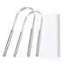 Tongue Cleaner Tongue Scraper - Stainless Steel Tongue Brush Eliminate Bad Breath With Non-synthetic Grip...