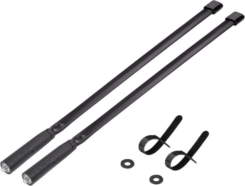 Bingfu Foldable CS Tactical SMA Female Ham Radio Antenna 2-Pack Dual Band VHF UHF 136-520MHz 18.5 inch Antenna for Baofeng BF-F8HP UV-5R UV-82 BF-...