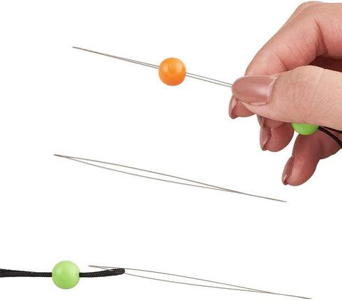 Craftdady 10Pcs Big Eye Beading Needles 2.24-Inch Stainless Steel Collapsible Embroidery Sewing Needles for Jewelry Making...