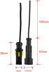 ESUPPORT 1 Pin Way Car Auto Waterproof Electrical Connector Plug Socket Kit with Wire AWG Gauge Marine Pack of 10...