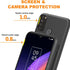 for TCL 30 XL T701DL Phone Case with Tempered Glass Screen Protector, Card Holder with Ring stand case for TCL 30 XL T701DL Cover - Black...