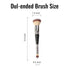 Dual-ended Foundation Brush Double Ended Kabuki Brush Concealer Brush Ideal for Liquid,Powder,Cream,Blending,Buffing,Concealer Sliver...