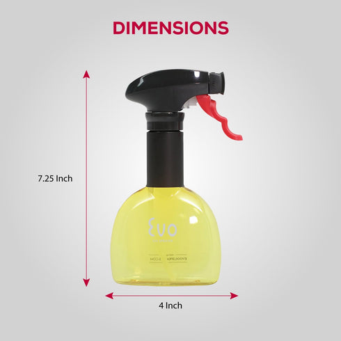 Evo Oil Sprayer Minis, Non-Aerosol for Olive, Cooking Oils, and Vinegars, 8-Ounce Capacity, 1 Each Yellow and Green...