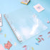 A4 Clear Soft PVC Round Ring Binders Dia 25mm 4-Ring Binder Cover with Snap Button Closure for Loose Leaf Journal Planner Albums DIY (A4-4 Holes(2...
