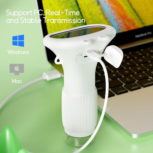 Portable Digital Microscope for Kids, Pocket Handheld Microscope Camera with 2'' Inch Screen, Educational Science Christmas Birthday Gifts for Age...