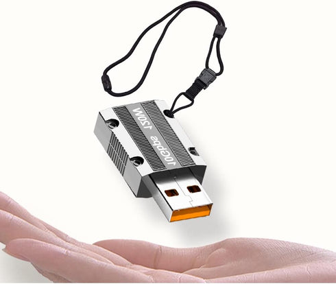 USB C Female to USB 3.1 Male Adapter, Zinc Alloy USB A to Type C Adapter with 10Gbps High-Speed Data Transfer PD 120W Stable Charging for Laptop, ...