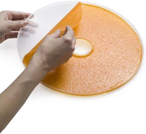 Round Fruit Leather Fruit Roll Up Tray Non stick Round Silicone Dehydrator Sheets Fruit Roll Sheets Food Machine Dryer Roll...