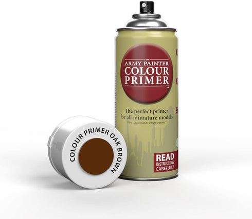 The Army Painter Color Primer Spray Paint - Acrylic Spray Undercoat for Miniature Painting - Spray Primer for Plastic Miniatures (Oak Brown)...
