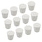 12 Pack Size 5# Solid Rubber Stoppers, Tapered Lab Seal Tube Stopper Plug, 29x22x28mm (White)...