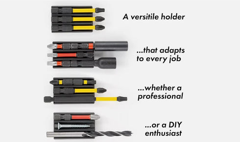 Magnetic Electric Drill Screwdriver Bit Holder For Dewalt For Milwaukee Tool High Strength 3M Adhesive Drill add-on for Easy Access to three Drive...