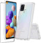 for Samsung Galaxy A21s Case Crystal Clear Slim Hard Case Hybrid Shockproof Bumper with Tempered Glass Screen Protector Full Body Anti-Yellow Anti...