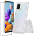 for Samsung Galaxy A21s Case Crystal Clear Slim Hard Case Hybrid Shockproof Bumper with Tempered Glass Screen Protector Full Body Anti-Yellow Anti...