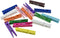 HAHIYO Colorful Wooden Clothes Pins Clothespins Wide Do NOT Fall Apart 2.87 inches Length 16 Pack Sturdy Strong Springs No Rust No Discoloration f...