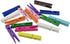HAHIYO Colorful Wooden Clothes Pins Clothespins Wide Do NOT Fall Apart 2.87 inches Length 16 Pack Sturdy Strong Springs No Rust No Discoloration f...