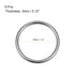 uxcell O Ring Buckle 35mm(1.4") ID 3mm Thickness Zinc Alloy O-Rings for Hardware Bags Belts Craft DIY Accessories, Black 6pcs...