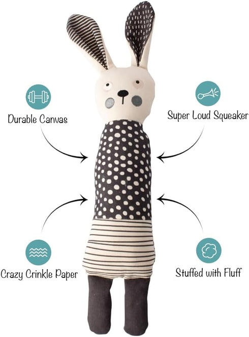 Fringe Studio "All Ears Canvas Dog Toy, PetShop Collection (289030)...
