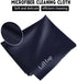 Extra Large Microfiber Cleaning Cloths(12"x 12") for Glasses or Eyeglass, Phone,Computer Screen,Camera Lens,Eye Glasses Lens Cleaner,Eyeglass Clea...