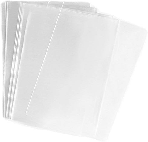 FgfAk 200 Pcs 4x6 Inches Clear Flat Cello/Cellophane Treat Bags Good for Pastry,Bakery,Cookie,Candy and Dessert...