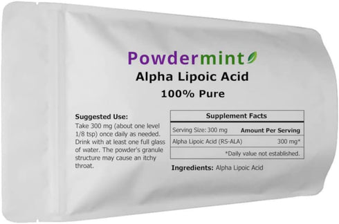 Alpha Lipoic Acid Powder (RS-ALA, Pure ALA) (Multiple Sizes) Antioxidant (25 Grams) Scoop Included…...