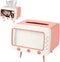 SGVAHY Tissue Box Holder Retro TV Tissue Box Cover Cute and Practical Cell Phone Holder Tampon Holder for Bathroom Kitchen Bedroom Dressers Desks ...