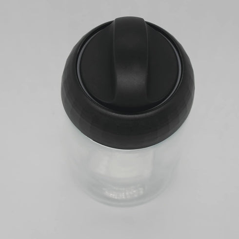Honey bottle?Glass honey jar?with Spoon Lid ?8.5oz (blue)...