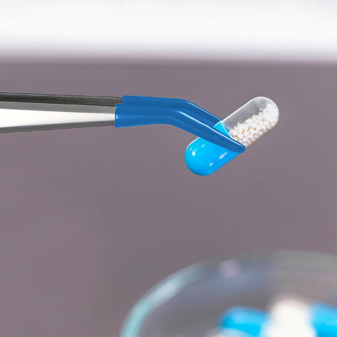 2 Pieces Tweezers with Rubber Tips Set PVC Rubber Coated Tips Bent and Straight Flat Tip Tweezers Stamp Coins Jewelry Hobby Crafts Industrial Elec...