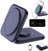 Foldable 3 in 1 Wireless Charger Compatible with MagSafe, Apple iPhone 15 14 13 12, Watch, AirPods, Lightweight Portable,Strong Magnetic Attractio...