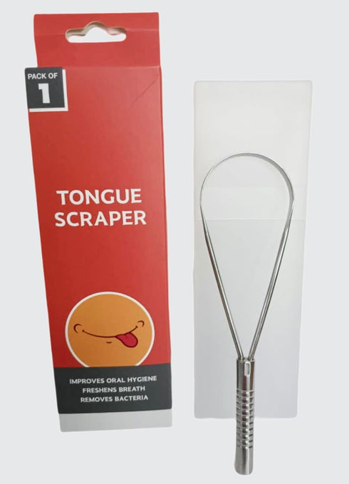 Tongue Scraper, Tongue Cleaner for Fresher Breath - 100% Stainless Steel Oral Hygiene ToolDesigned for both kids and adults with travel case...