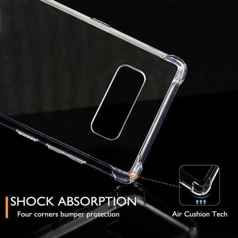 KIOMY Case for Samsung Galaxy Note 8 Shockproof Bumper Protective Cover Hybrid Design Hard PC Back + Flexible TPU Raised Bezel Transparent Slim Fi...