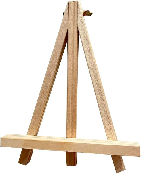 9.5 Inch Adjustable Mini Wood Tripod Easel Stand Small Tabletop Wooden Easel Painting Easel Stand Triangle Tabletop Canvas Holde Painting Canvas P...