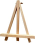 9.5 Inch Adjustable Mini Wood Tripod Easel Stand Small Tabletop Wooden Easel Painting Easel Stand Triangle Tabletop Canvas Holde Painting Canvas P...