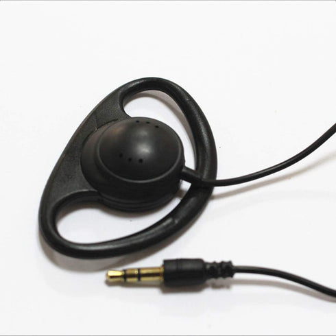 D Shape Earpiece Headset 3.5mm Single Side Earphone Hook Earbud for Tour Guide System Receiver Tablet Laptop PC Skype YouTube MP3/4 DVD......