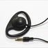 D Shape Earpiece Headset 3.5mm Single Side Earphone Hook Earbud for Tour Guide System Receiver Tablet Laptop PC Skype YouTube MP3/4 DVD......