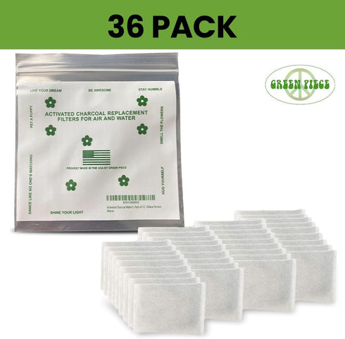 Green Piece® All-Natural Baby Diaper Pail Deodorizer - Pack of 36 - Activated Charcoal - Compatible with Diaper Pails, Shoe Closets - Made by Gree...