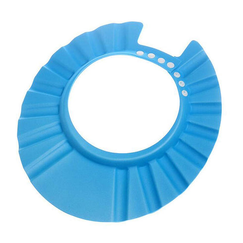 3pcs Soft Adjustable Shampoo Shower Cap Kids Bathing Protection Plastic Bath Hat Visor Cap for Toddler Baby Kids Children (Color Random, 27.5CM/10...