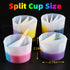 Silicone Paint Resin Pouring Split Cup, 4pcs (2-5 Channel) Pour Painting Supplies Kit for Fluid Art Acrylic Paint Resin Pouring, DIY Making tools ...