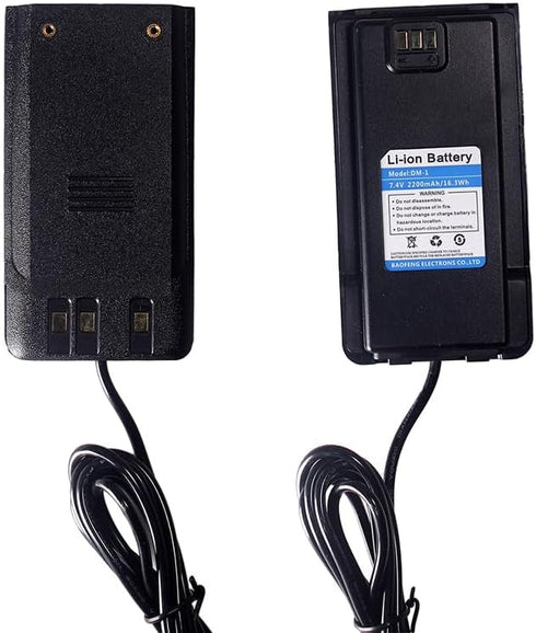 DM-1 DM-1701 Battery Eliminator Car Charger 7.4V 2200mAh for DMR Walkie Talkie Compatible with Digital Two Way Radio...