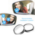 4 Pack Blind Spot Car Mirror 2 Inch Angle Adjustable HD Glass Round Car Side Rear View Convex Mirror Accessories with Frame for Car SUV Trucks Mot...