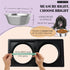 45oz Stainless Steel Dog Bowls Set 2 Pack for Replacement Dog Bowl for Stand, 5.6 Cups Metal Dog Bowls with 1.97 inch Deep, Large Dog Water Bowl f...