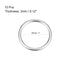 uxcell O Ring Buckle 25mm(1") ID 3mm Thickness Zinc Alloy O-Rings for Hardware Bags Belts Craft DIY Accessories, Silver Tone 10pcs...