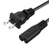 2Prong AC TV Power Cord Cable for TCL Roku Samsung LG Sony Insignia Jvc Sharp Toshiba Vizio Hisense Ultra HD Smart LCD TV Replacement Power Cable...