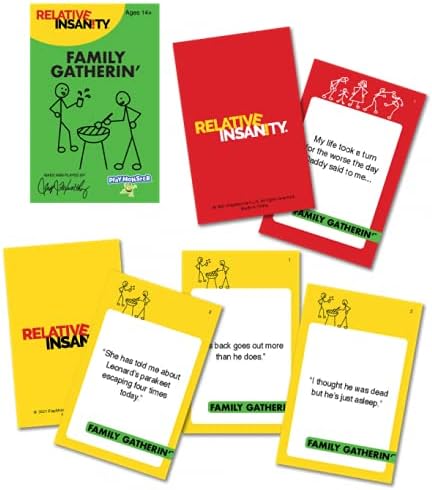 Relative Insanity — Family Gatherin' — Laugh-Out-Loud Party Game All About Family — Ages 14+...