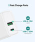 USB C Wall Charger PD 20W, Dual Port Power Delivery Fast Charge Block Plug Adapter Compatible with iPhone 15/14/13/12/11/Pro Max, XS/XR/X, AirPods...