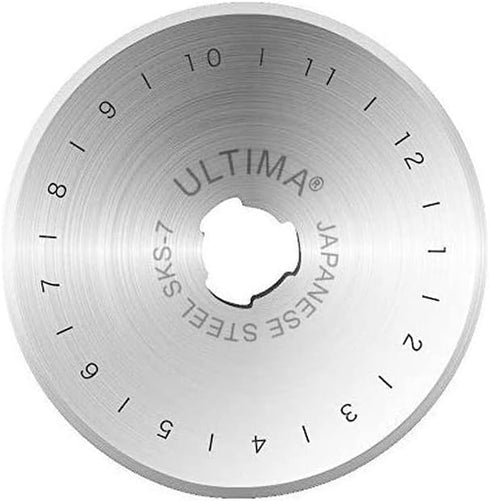 Ultima 28mm Rotary Cutter Blades – 10 Blades Per Pack – Fits Most Rotary Cutters Including Fiskars, Olfa, Martelli and TrueCut – Cuts Quilting Fab...