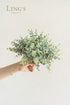Ling's Moment Artificial Plants Eucalyptus Leaves Branches,18Pcs 15" Tall Fake Greenery Filler Decor w/Stems, Realistic Texture Flocked Plants for...