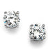 Mariell Cubic Zirconia Crystal Stud Earrings, 2 Carat Round CZ Solitaire, Imitation Diamond Earrings....