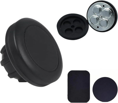 2 Pack Magnetic Phone Holder Mount Magnet and Metal Plate with 17mm Ball Joint Socket Replacement Base for Car Smartphone Stand Air Vent Windshiel...